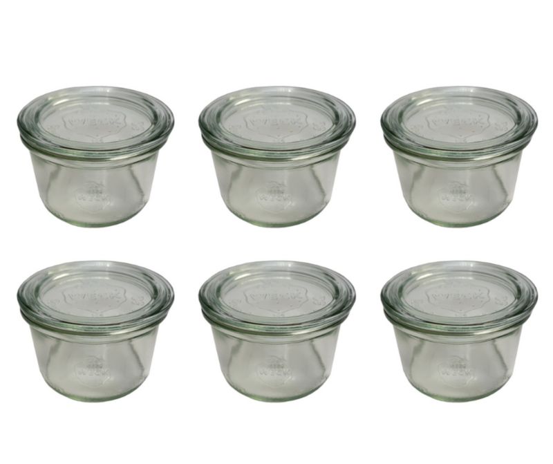 Słoiki MODO24 Weck 200 ml fi 80 mold szklane wieka 6 kpl.