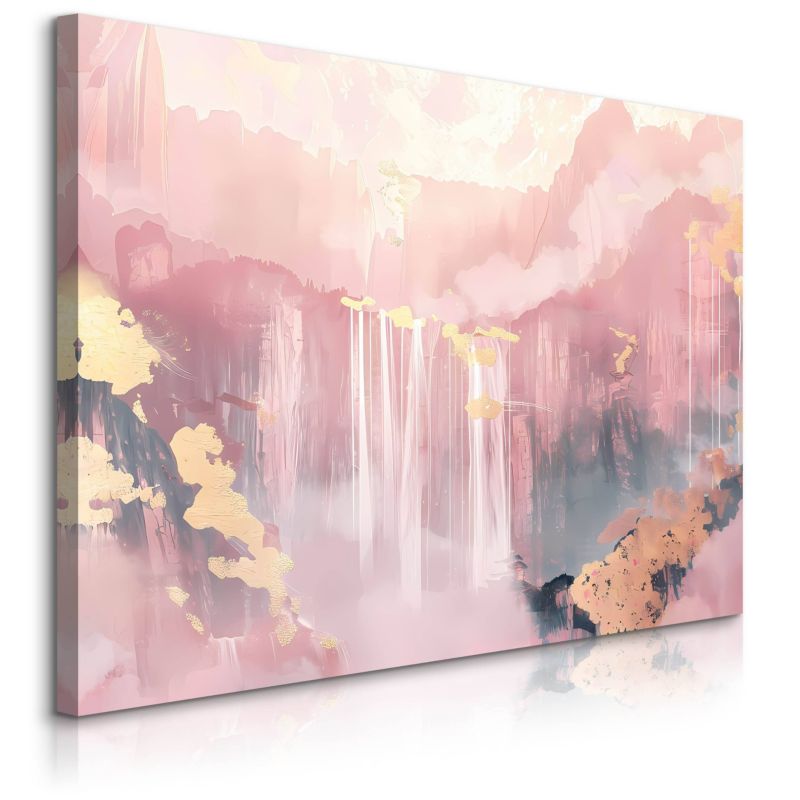 Obraz Muralo Do Salonu Chiński Krajobraz Wodospady Styl Glamour 30x20 cm 1 szt.