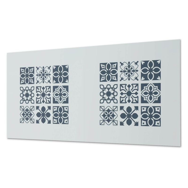 Ścienny Panel PCV Samoprzylepny ArtPrintCave 100x50 cm Wzory geometryczne w kwadratach 1 szt.