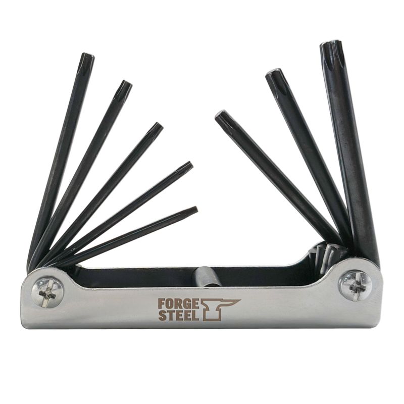 Klucze TORX składane Forge Steel 8 szt.