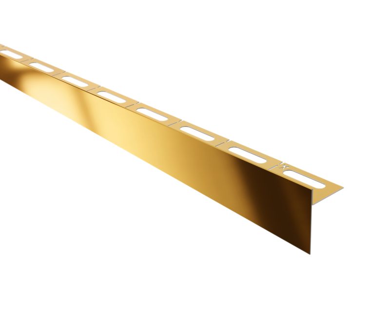 Listwa brodzikowa krawędziowa spadkowa Lambro złoty połysk 180 cm lewa 1 szt.