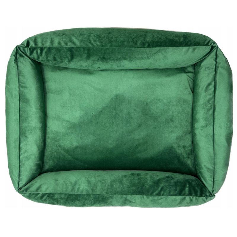 Legowisko EDANTI Dla Psa Kanapa Posłanie Welurowe 70X60 Cm Zielone 1 szt.