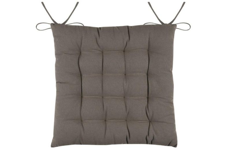 Poduszka na krzesło DUO STOF pikowana 38x38 cm taupe brąz 1 szt.