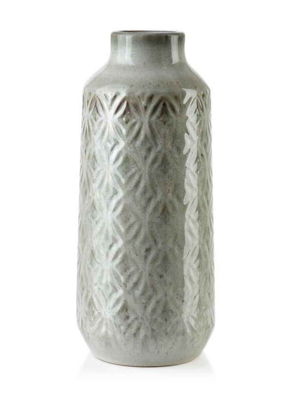 Wazon ceramiczny MONDEX YARINE 8x8x37,5 cm beż 1 szt.