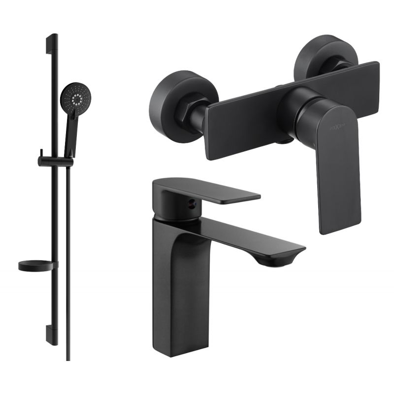 Zestaw prysznicowy Mexen Alexa czarny 71204DS40-70 1 szt.
