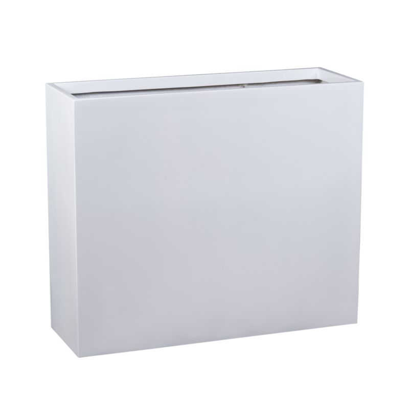 Doniczka Zadora Z Włókna Szklanego Na Taras Do Domu D272A biały Połysk 1 szt