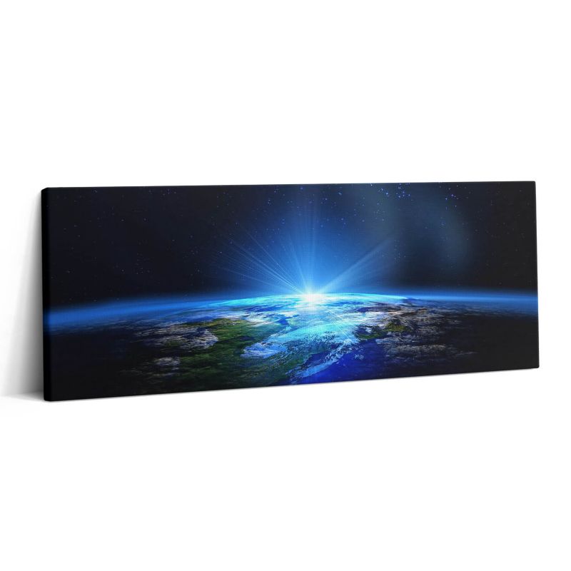 Obraz na płótnie Wallfluent 125x50 cm Ziemia z kosmosu 1 szt.