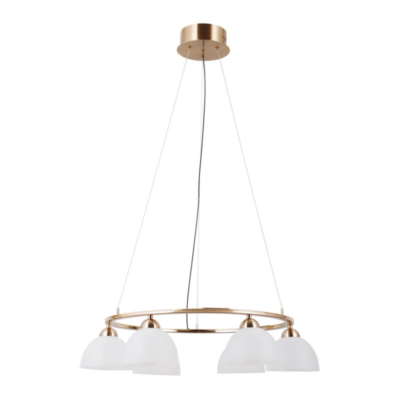 Lampa wisząca Italux MONTIELA złota 6 x LED 30W 1544lm wym:120x63x63cm IP20 -1 szt.