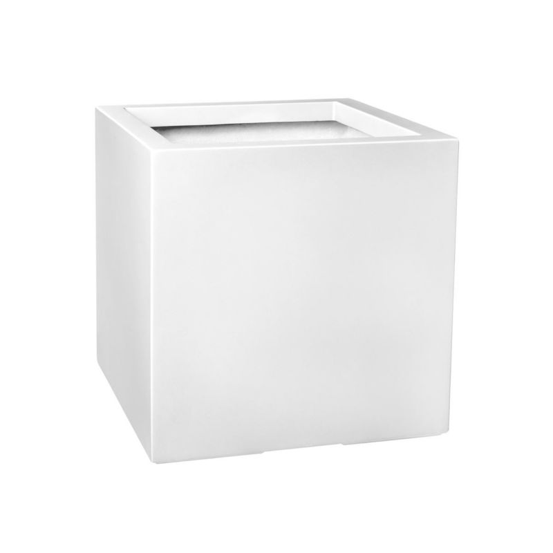 Doniczka Zadora Z Włókna Szklanego Na Taras Do Domu D992D biały Połysk 1 szt