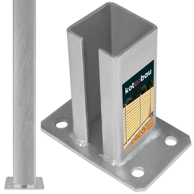 Podstawa słupka KOTARBAU bramowego ogrodzenia przykręcana 70x70 mm 1 szt.