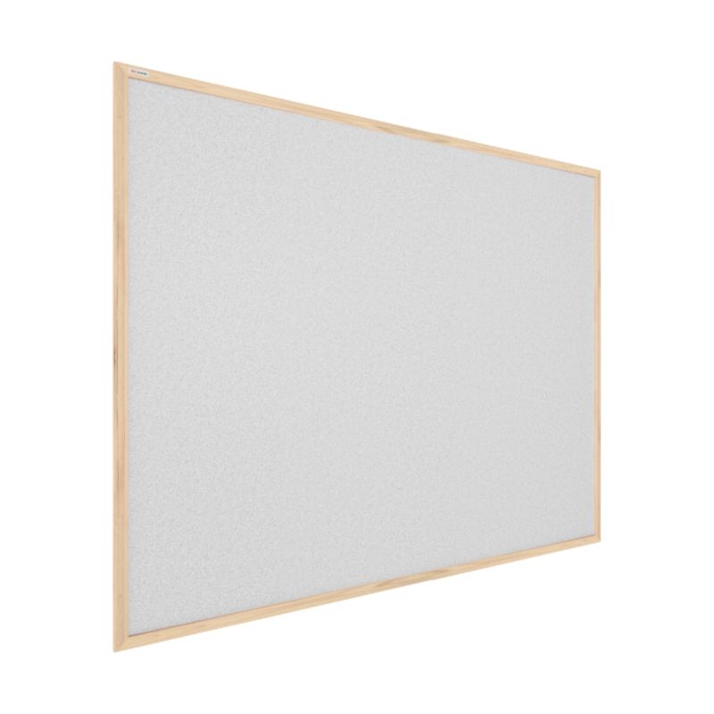 Tablica korkowa kolor jasny szary ALLboards 100x80 cm rama drewniana naturalna 1 szt.