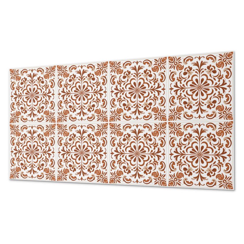 Okładzina Ścienna Z Grafiką PCV ArtPrintCave 100x50 cm Ornamentalny wzór kwiatowy 1 szt.