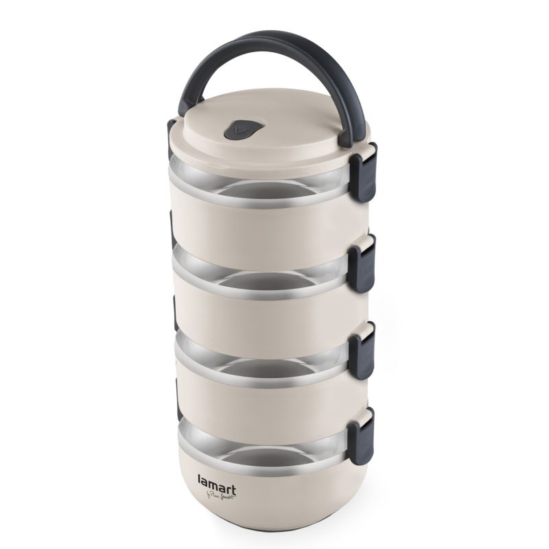 Termos Obiadowy Lamart LT6024 4-Częściowy 2,4L Beż 1szt