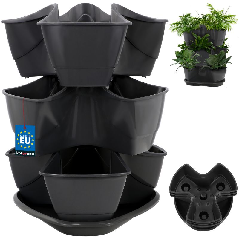 Doniczka kaskadowa KOTARBAU potrójna 1 szt.