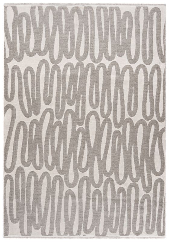 Dywan Dwustronny Wewnętrzny AMALFI RISO Prostokątny Mazovia 160 x 200 cm Beżowy Motyw Abstrakcyjny 1 szt.