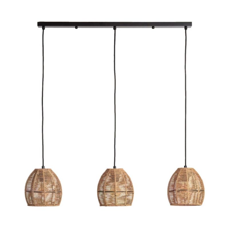Lampa sufitowa wisząca Abruzzo Boho 0151 brązowa 100 cm szerokości 3xE27 x 40W 1 szt.