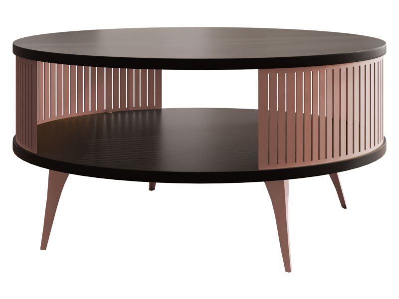 Stolik kawowy MIRJAN 24 Roenni miedziany/czarny molet 1 szt.