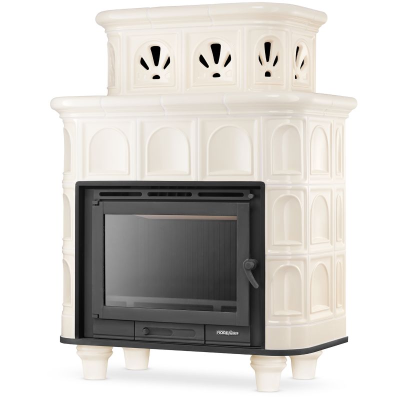 Piec Higher kaflowy kominek koza żeliwny wkład SALZBURG 13 kW Beżowy 1 szt.