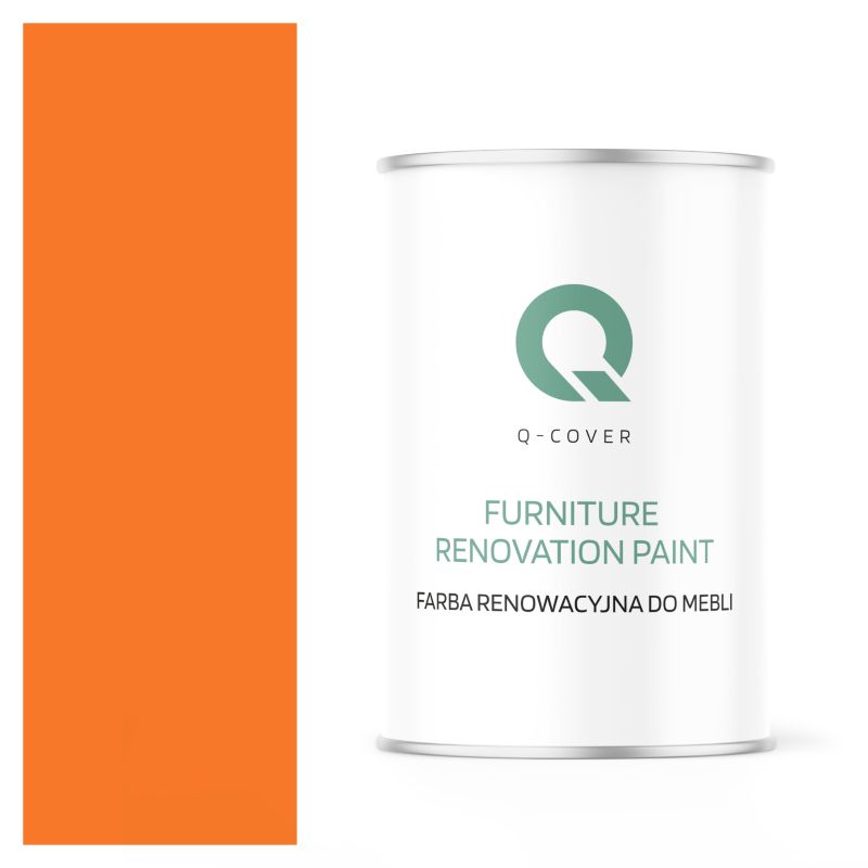 Farba Renowacyjna do Mebli Q-Cover Pomarańczowy pastelowy RAL2003 Półmat 1L