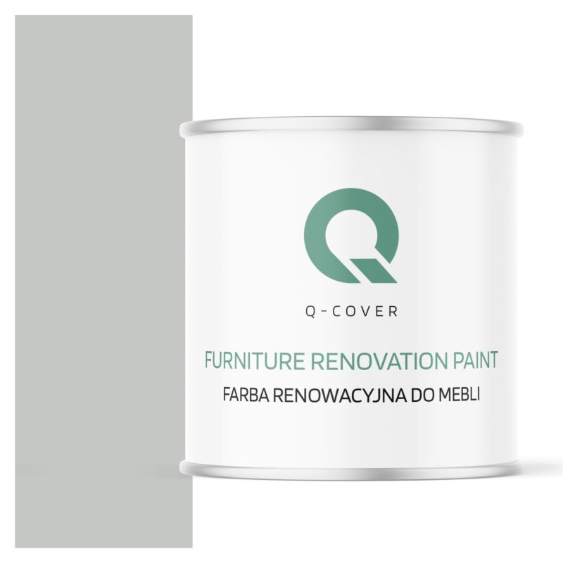 Farba Renowacyjna do Mebli Q-Cover Szary jasny RAL7035 Wysoki Połysk 2.5L