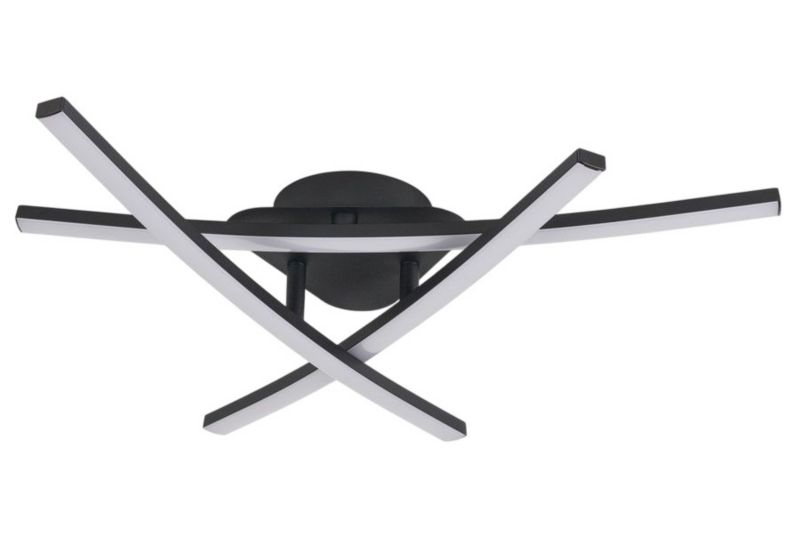 Lampa sufitowa wisząca Reality Oren 4369 czarno-biała nowoczesna wbudowany LED 18W 1 szt.