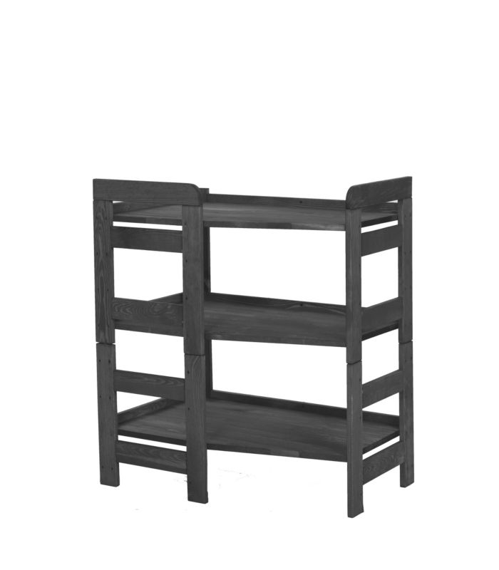 Regał modułowy MODO24 z pełnymi półkami 39 x 72 x 45 cm moduł 1 szary 1 szt.