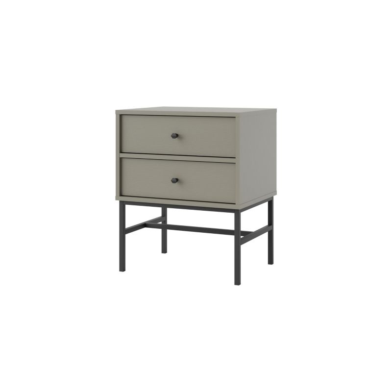 Stolik nocny z szufladami do sypialni Bonni Sakai 3 2S T801 Eukaliptus 1 szt.