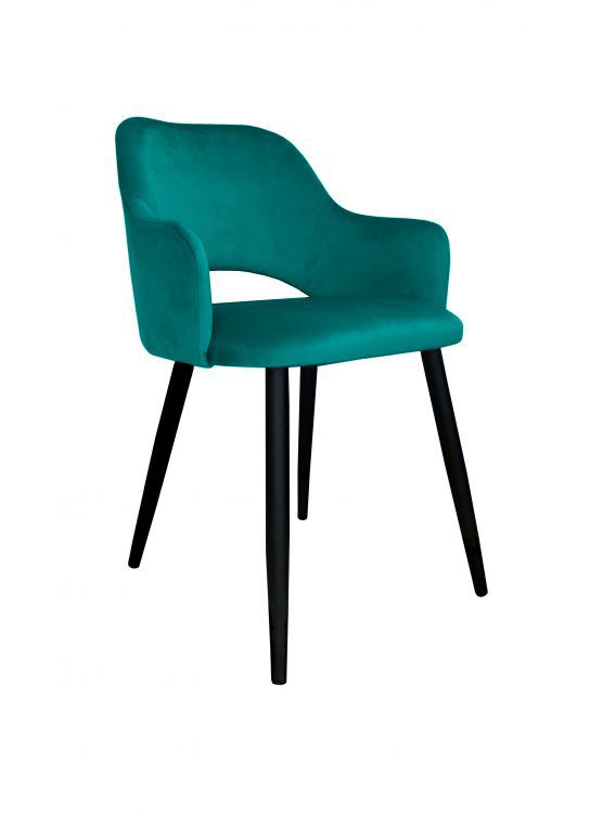 Krzesło NAPO VELVET morskie ATOS 1 szt.