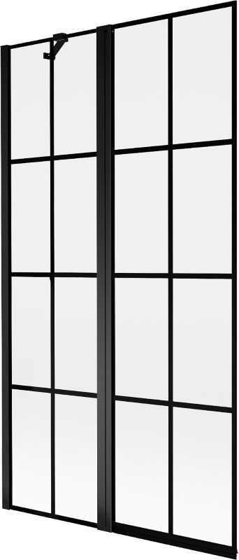 Parawan nawannowy ruchomy Mexen Mist czarny 100x150 cm 2-skrzydłowy 1 szt