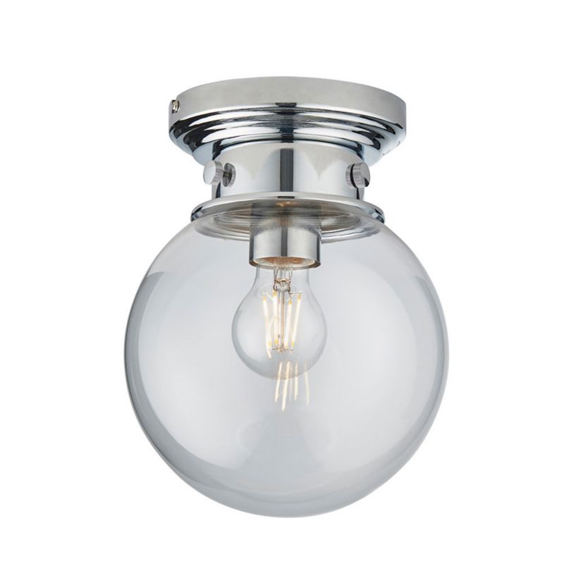 Lampa wisząca Endon CHESWICK chromowana 1xE27x20W IP44 wym:24,5x20x20cm - 1 szt.