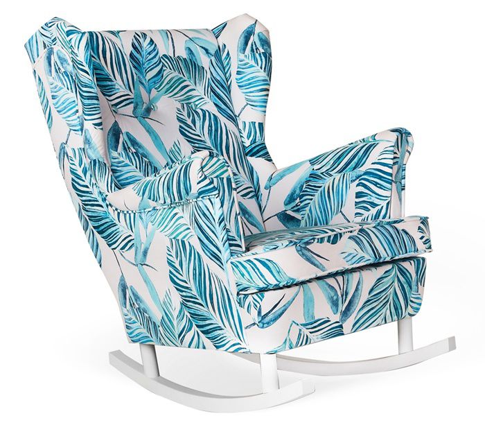 Fotel uszak do salonu bujany Family Meble ARI niebieski 1szt