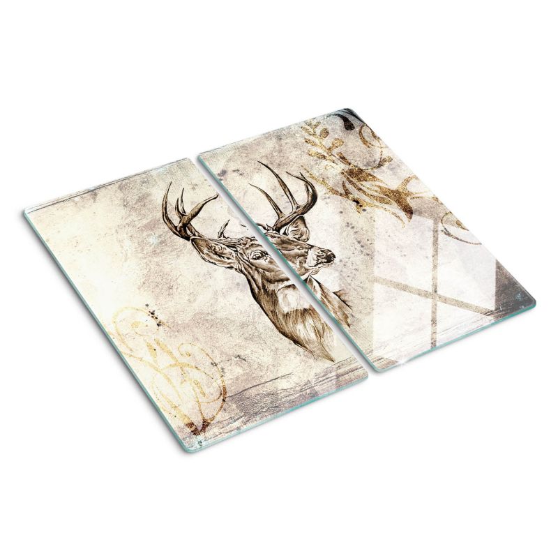 Deska szklana Tulup Jeleń 30x52 cm 2 szt.