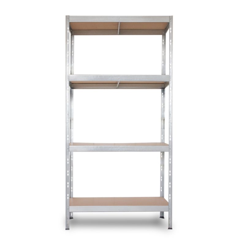 Regał metalowy AR Shelving Rivet Budget z 4 półkami HDF ocynkowany 180x90x40 cm 175 kg 1 szt