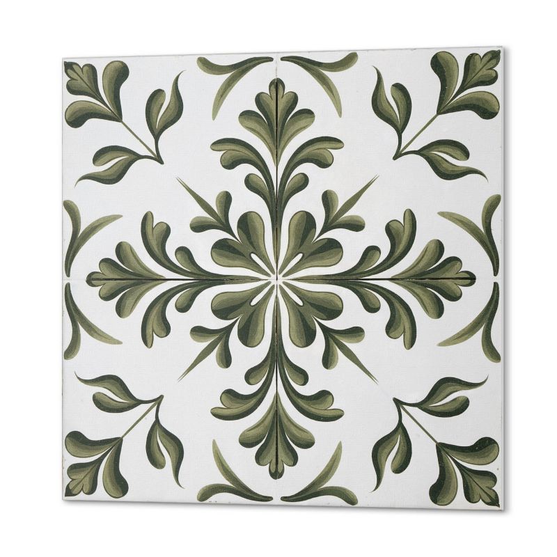 Płytki Winylowe ArtPrintCave 30x30 cm Wzór roślinny na tle 9 szt.