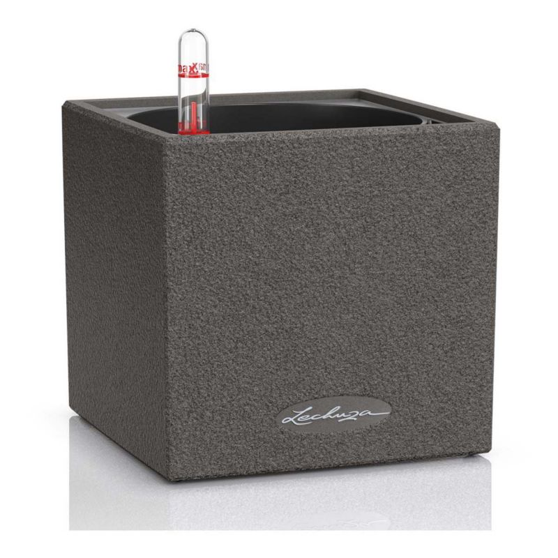 Doniczka Lechuza Do Domu Ogrodu CANTO Stone 14 Grafitowy Czarny 1 szt