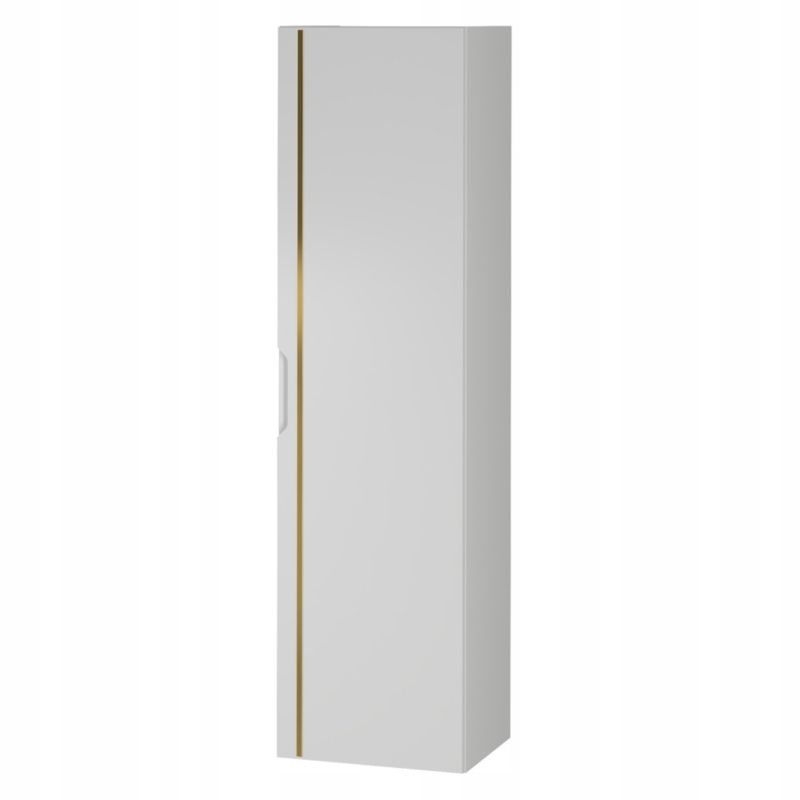 Słupek łazienkowy Furnidea 35x130 cm biały frezowany złota listwa Espero 1 szt.