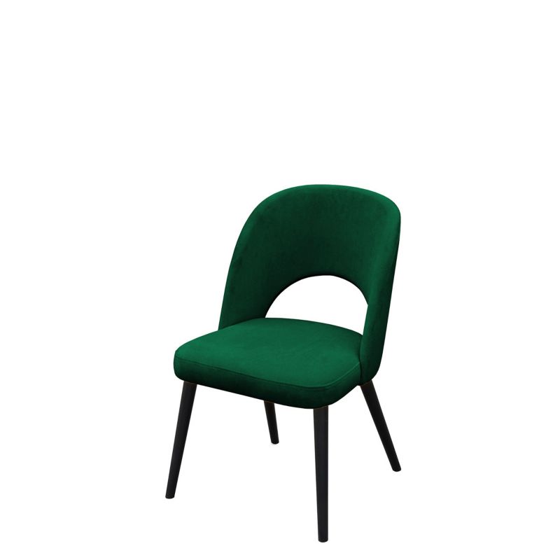 Krzesło MIRJAN 24 K84 czarny + butelkowa zieleń 1 szt.