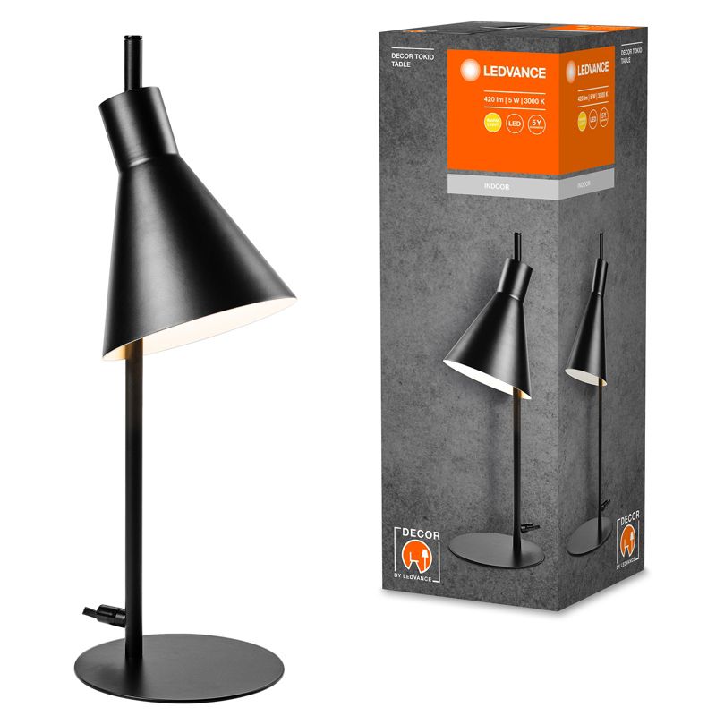 Lampa Stołowa Ledvance Biurkowa LED Dekoracyjna 5W 260lm 3000K Czarny 1 szt.