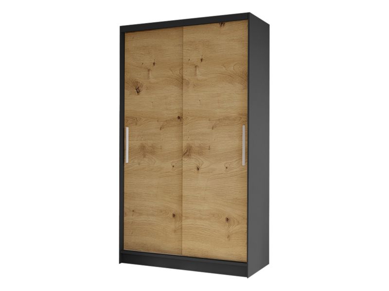 Szafa MIRJAN 24 z drzwiami przesuwnymi Costa I czarny/dąb artisan 1 szt.