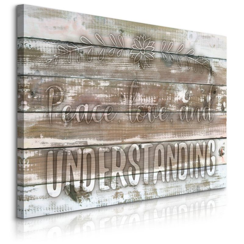 Obraz Muralo Do Salonu Jadalni Napisy Cytat Deski Styl Boho 30x20 cm 1 szt.