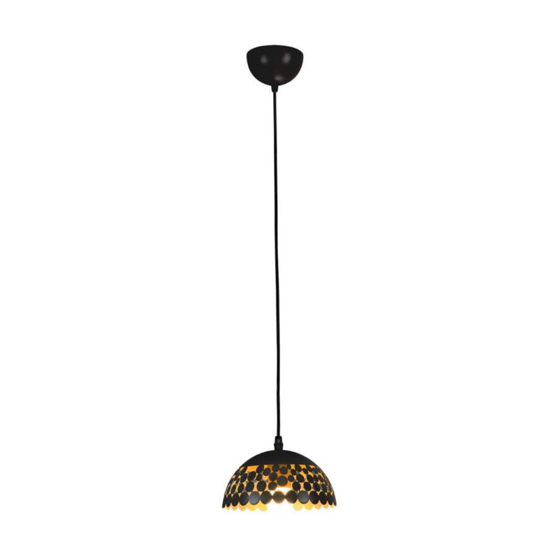 Lampa wisząca Milagro Lisa 1358 czarno-złota szerokość 18 cm 1xE27 x 60W 1 szt.