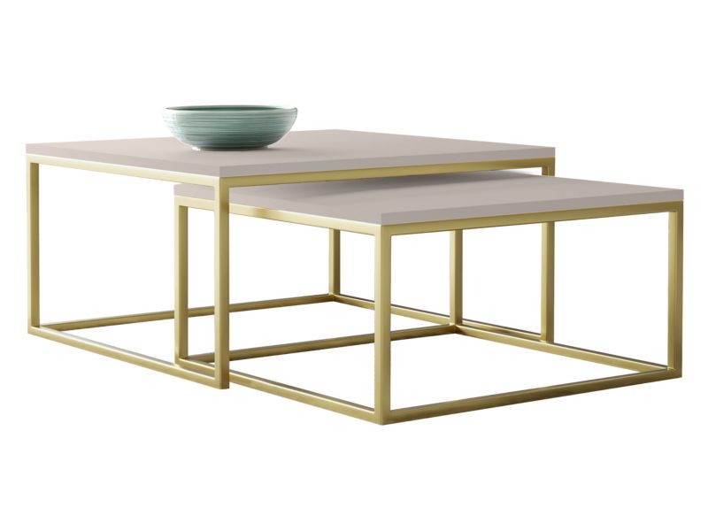 Stolik kawowy MIRJAN 24 Dual złoty/kaszmir 1 szt.