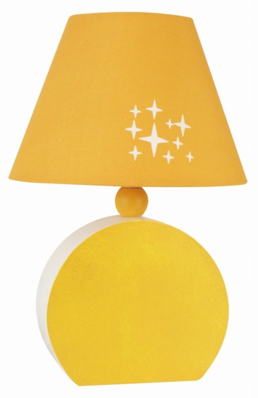 Lampa stołowa Candellux Ofelia pomarańczowa 1 x E14 x 40W IP20 wym: 26 x 18 x 18 cm drewno - 1 szt.