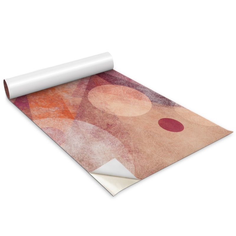 Okleina Na Szafki Kuchenne Wallfluent 100x50 cm Koła i kwadraty Okleina Do Mebli DIY 1 rol.