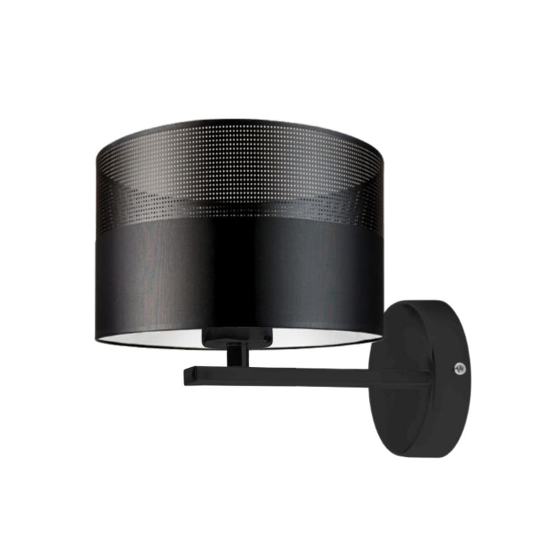 Kinkiet Volta Light Factory Simple Czarny/Czarny Abażur 1xE27 1szt.