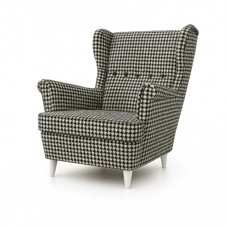 Fotel uszak Sofello w pepitkę kenia 700 1 sztuka