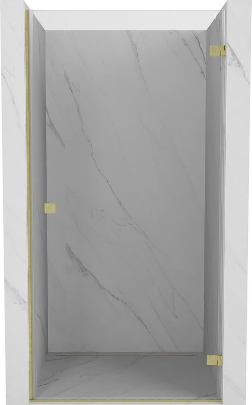 Drzwi prysznicowe uchylne Mexen Lunar-B złote 95x200 cm 1 szt.