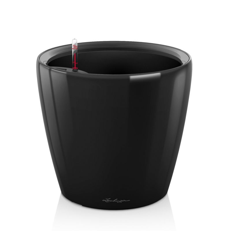 Doniczka Lechuza Do Domu Ogrodu CLASSICO 21 Czarny 1 szt Połysk 1 szt