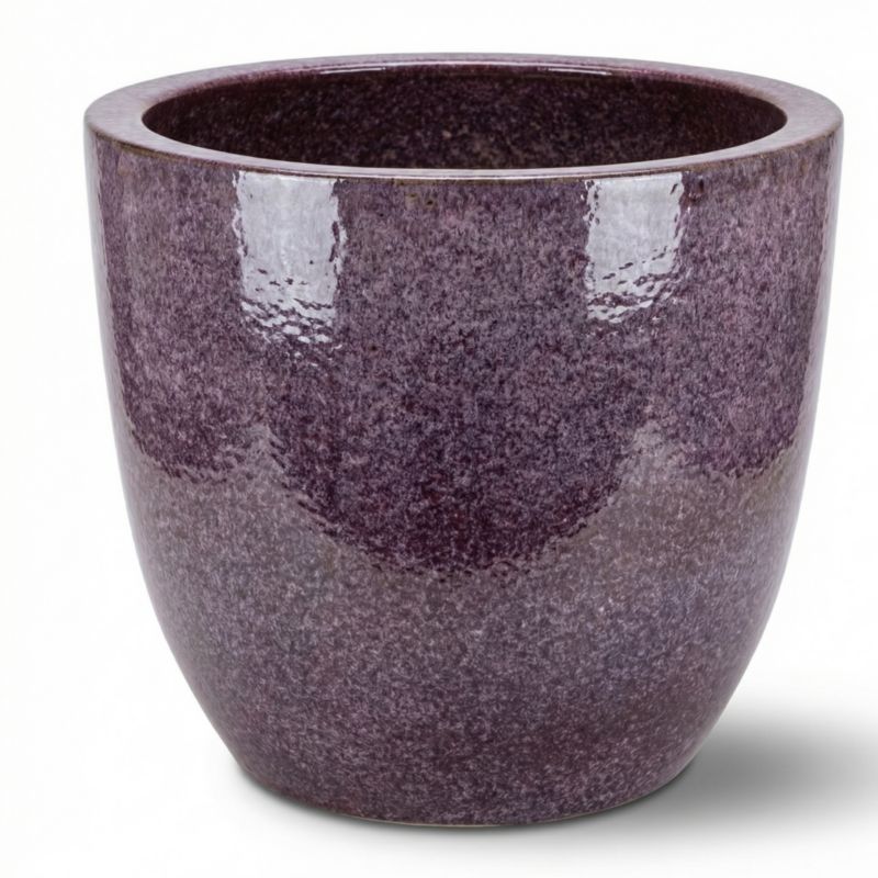 Doniczka ceramiczna Provencelia LANCELOT szkliwiona mrozoodporna 47 x 41 cm Liliowy jesienny 1szt