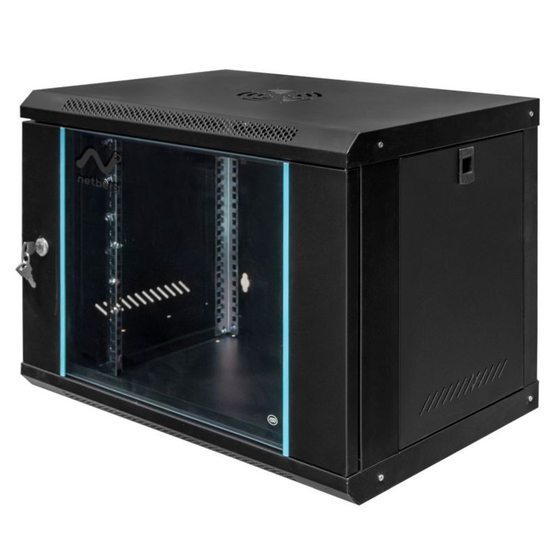 Szafa NETBERG szafka Rack 19" 9U 450x600x400mm wisząca instalacyjna czarna 1szt.